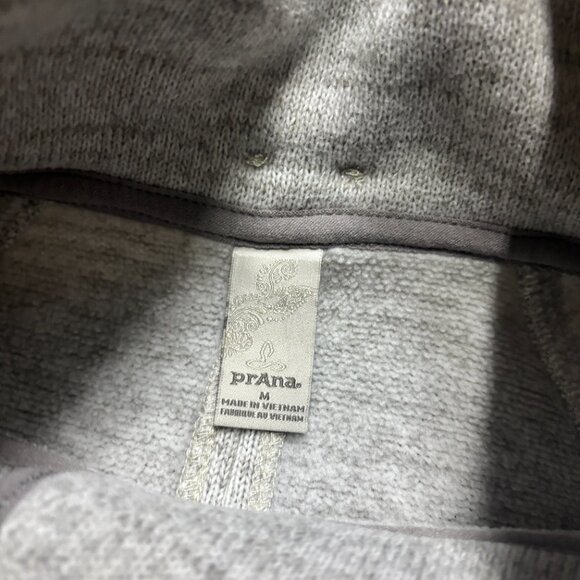 Prana Sweater Womens Medium Gray Fleece Tri Thermal Threads Tunic Outdoors - Picture 3 of 11